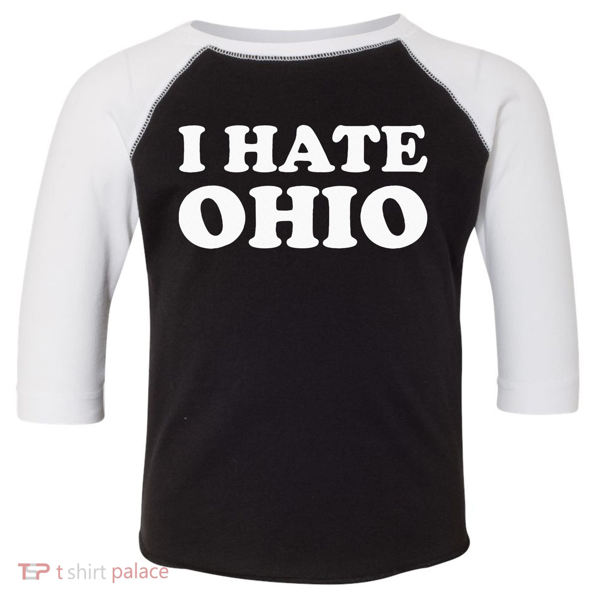 Funny US State Souvenir I Hate Ohio Toddler Fine Jersey T-Shirt