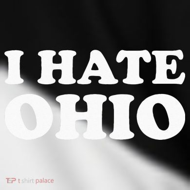 Funny US State Souvenir I Hate Ohio Toddler Fine Jersey T-Shirt