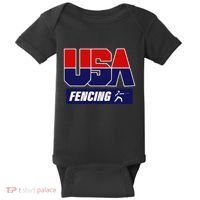 Fencing Usa Team Baby Bodysuit thumb 0