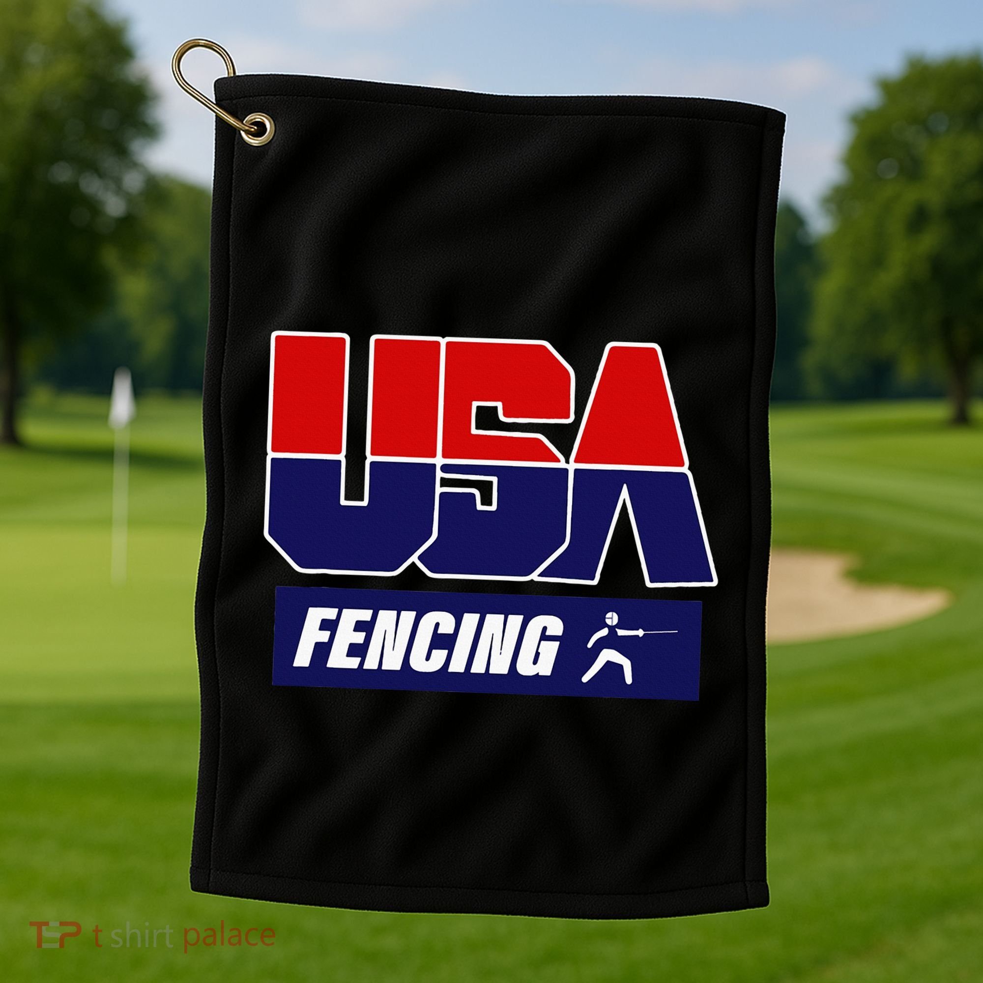 Fencing Usa Team Golf Towel