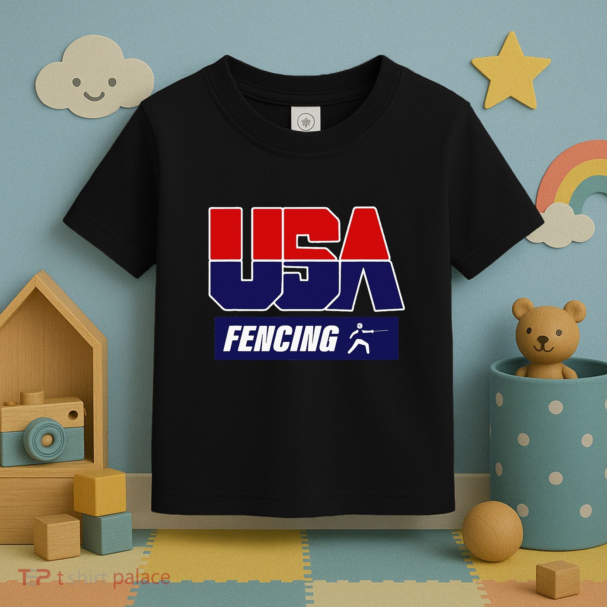 Fencing Usa Team Toddler T-Shirt
