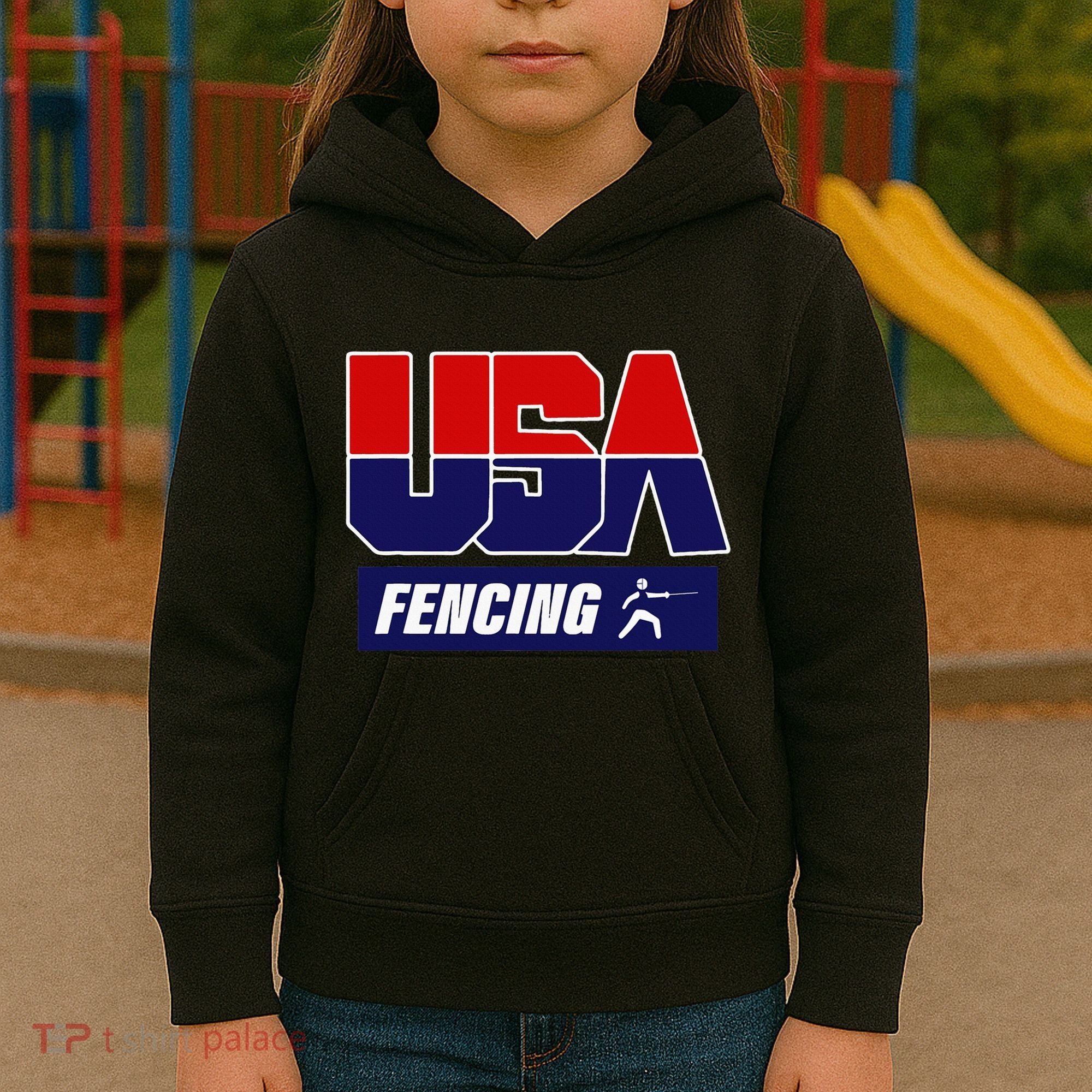 Fencing Usa Team Kids Hoodie