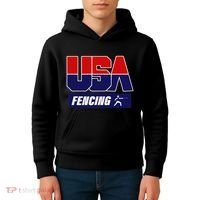 Fencing Usa Team Kids Hoodie thumb 4