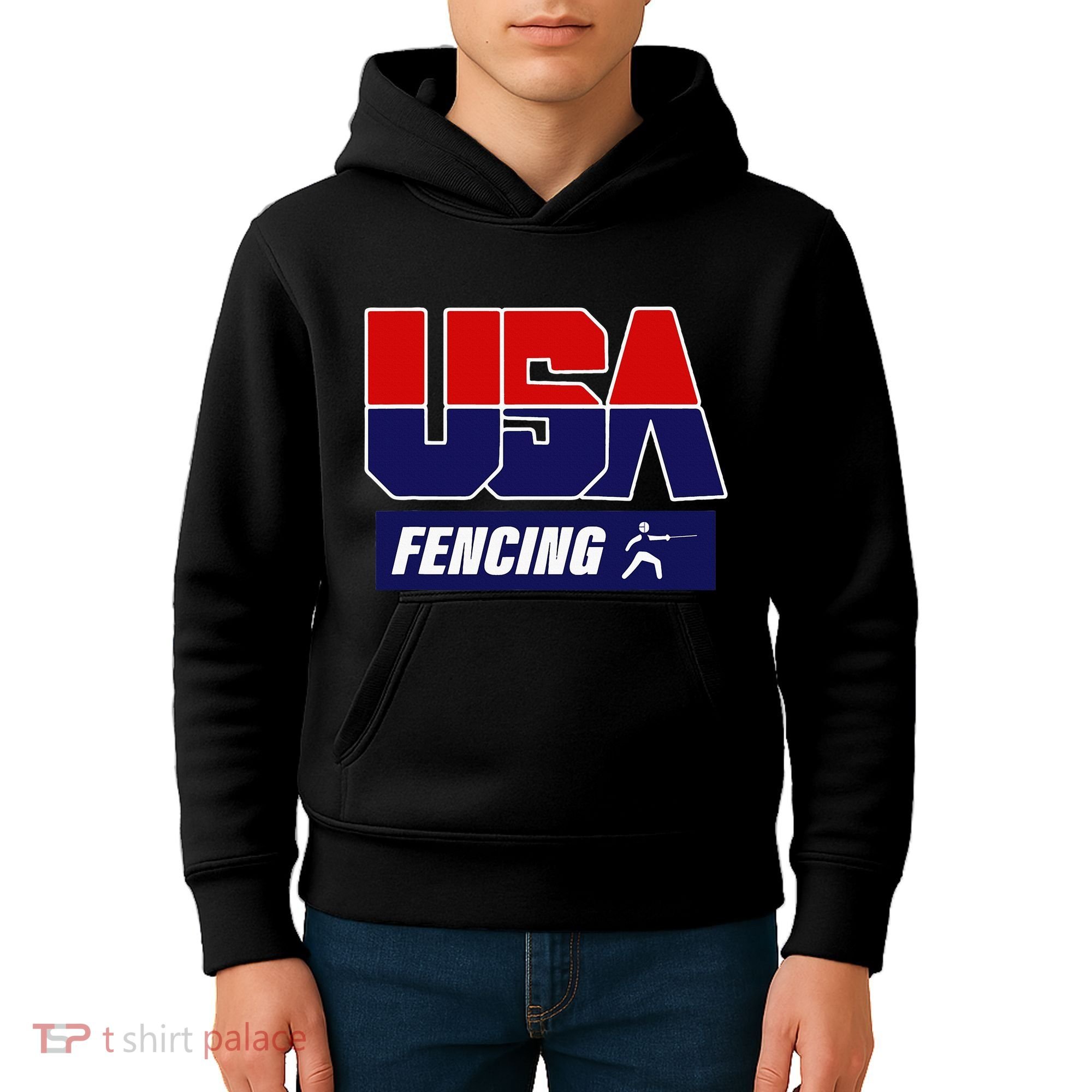 Fencing Usa Team Kids Hoodie