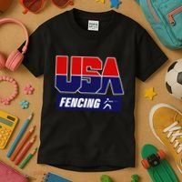 Fencing Usa Team Kids T-Shirt thumb 3