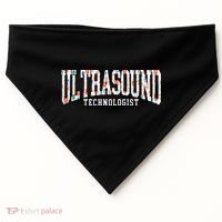 Floral Ultrasound Technologist Sonographer USA-Made Doggie Bandana thumb 0