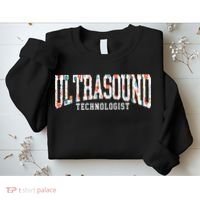 Floral Ultrasound Technologist Sonographer Sweatshirt thumb 2
