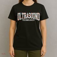 Floral Ultrasound Technologist Sonographer T-Shirt thumb 4