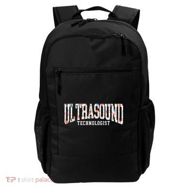 Floral Ultrasound Technologist Sonographer Backpack