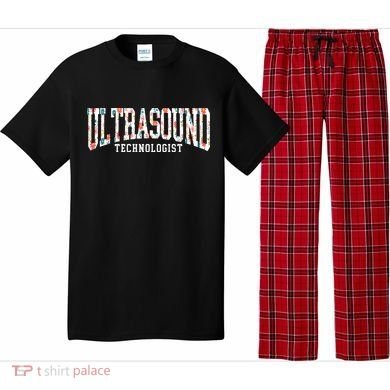 Floral Ultrasound Technologist Sonographer Pajama Set