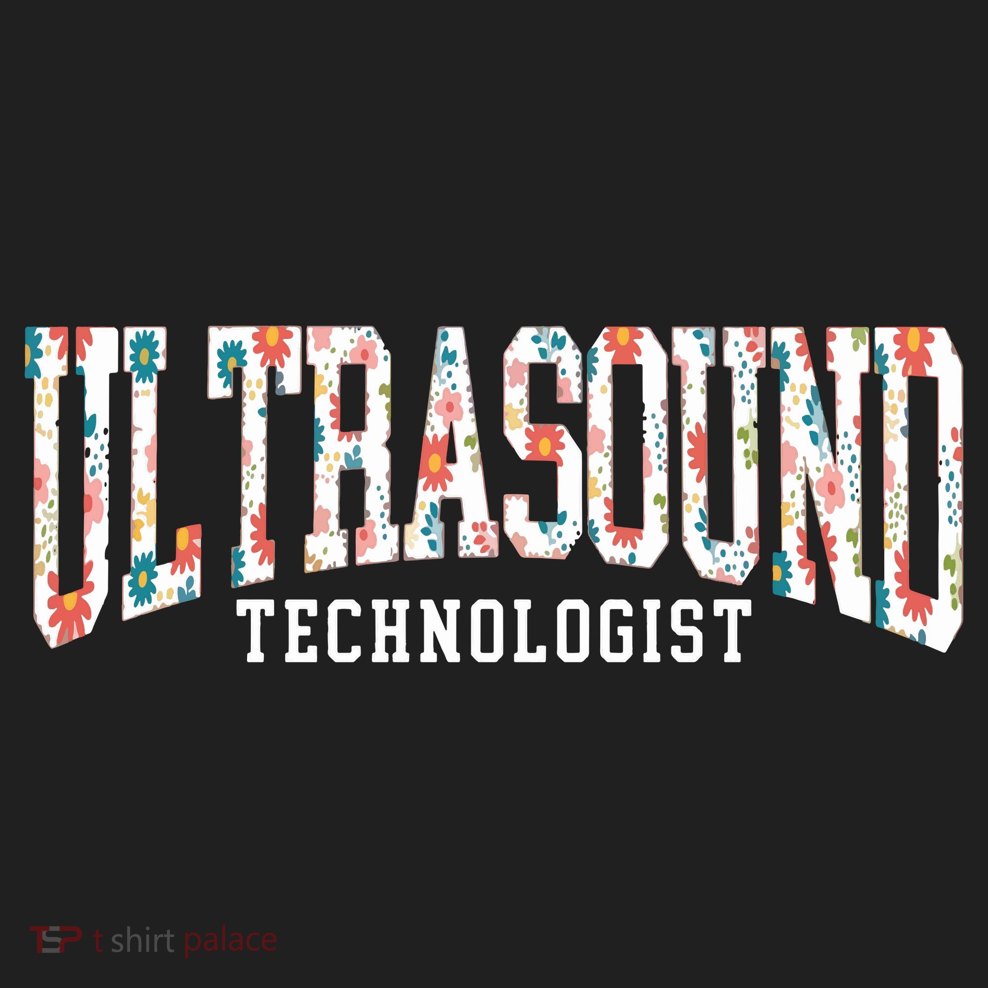 Floral Ultrasound Technologist Sonographer Tumbler