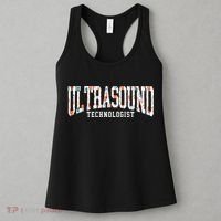 Floral Ultrasound Technologist Sonographer Women's Tank Top thumb 3