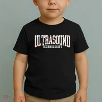 Floral Ultrasound Technologist Sonographer Toddler T-Shirt thumb 2