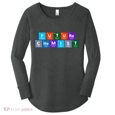 Future Chemist Women's Perfect Tri Tunic Long Sleeve Shirt
