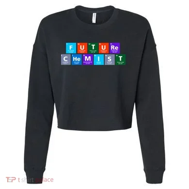 Future Chemist Cropped Pullover Crew