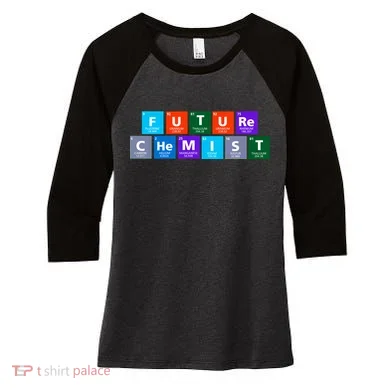 Future Chemist Women's Tri-Blend 3/4-Sleeve Raglan Shirt