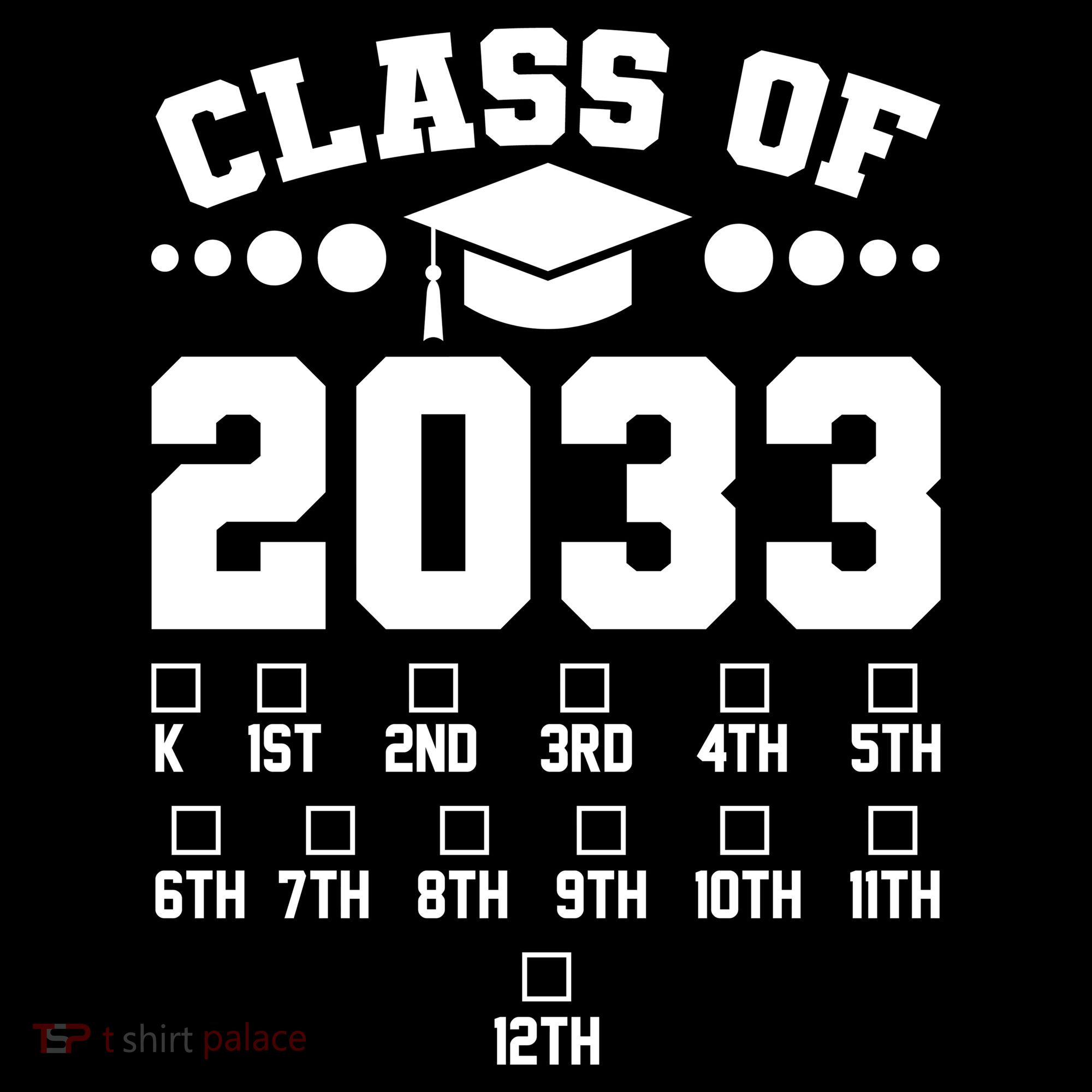Future Class Of 2033 Check Mark Chart Backpack