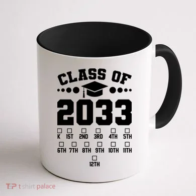 Future Class Of 2033 Check Mark Chart Coffee Mug back