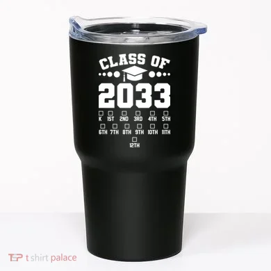 Future Class Of 2033 Check Mark Chart Tumbler