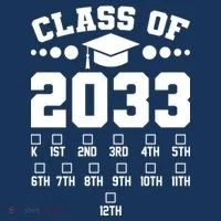 Future Class Of 2033 Check Mark Chart Doggie Tank thumb 4