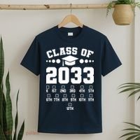 Future Class Of 2033 Check Mark Chart T-Shirt thumb 2