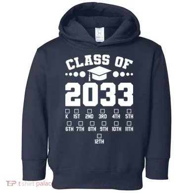 Future Class Of 2033 Check Mark Chart Toddler Hoodie