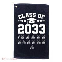 Future Class Of 2033 Check Mark Chart Golf Towel thumb 0