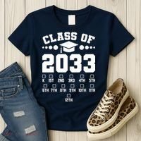 Future Class Of 2033 Check Mark Chart Women's T-Shirt thumb 3