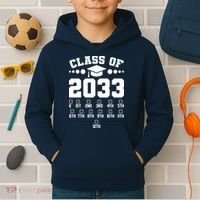 Future Class Of 2033 Check Mark Chart Kids Hoodie thumb 2