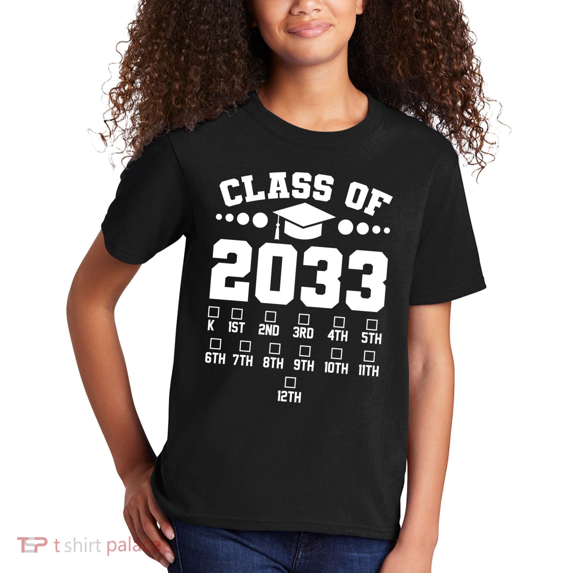 Future Class Of 2033 Check Mark Chart Kids T-Shirt