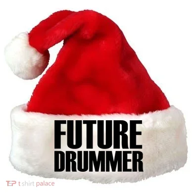 Future Drummer Santa Hat