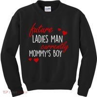 Future Ladies Man Currently Mommy's Boy Kids Sweatshirt thumb 0