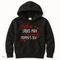 Future Ladies Man Currently Mommy's Boy Kids Hoodie thumb 0