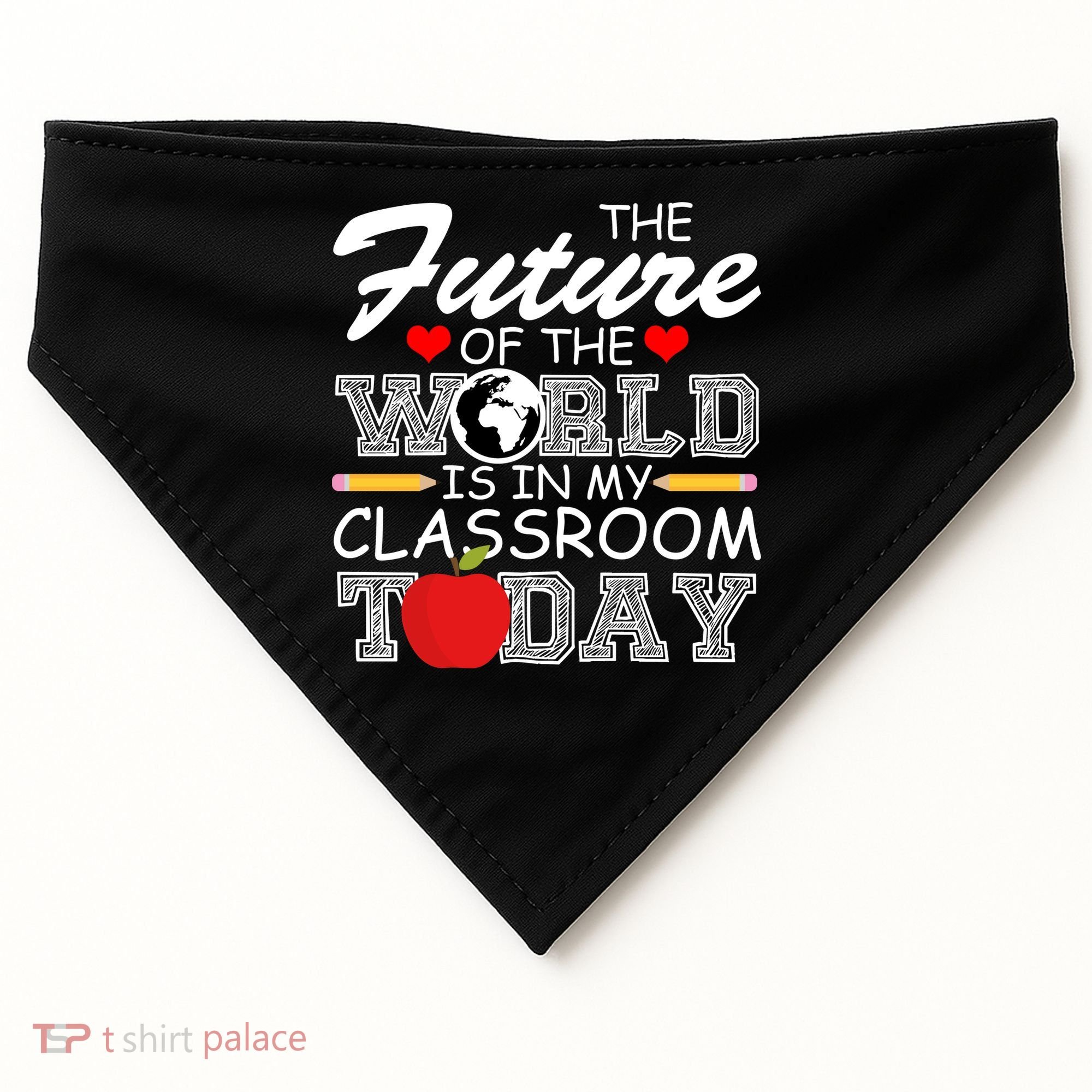 Future Of The World Is In My Classroom USA-Made Doggie Bandana