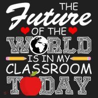 Future Of The World Is In My Classroom Golf Towel thumb 3