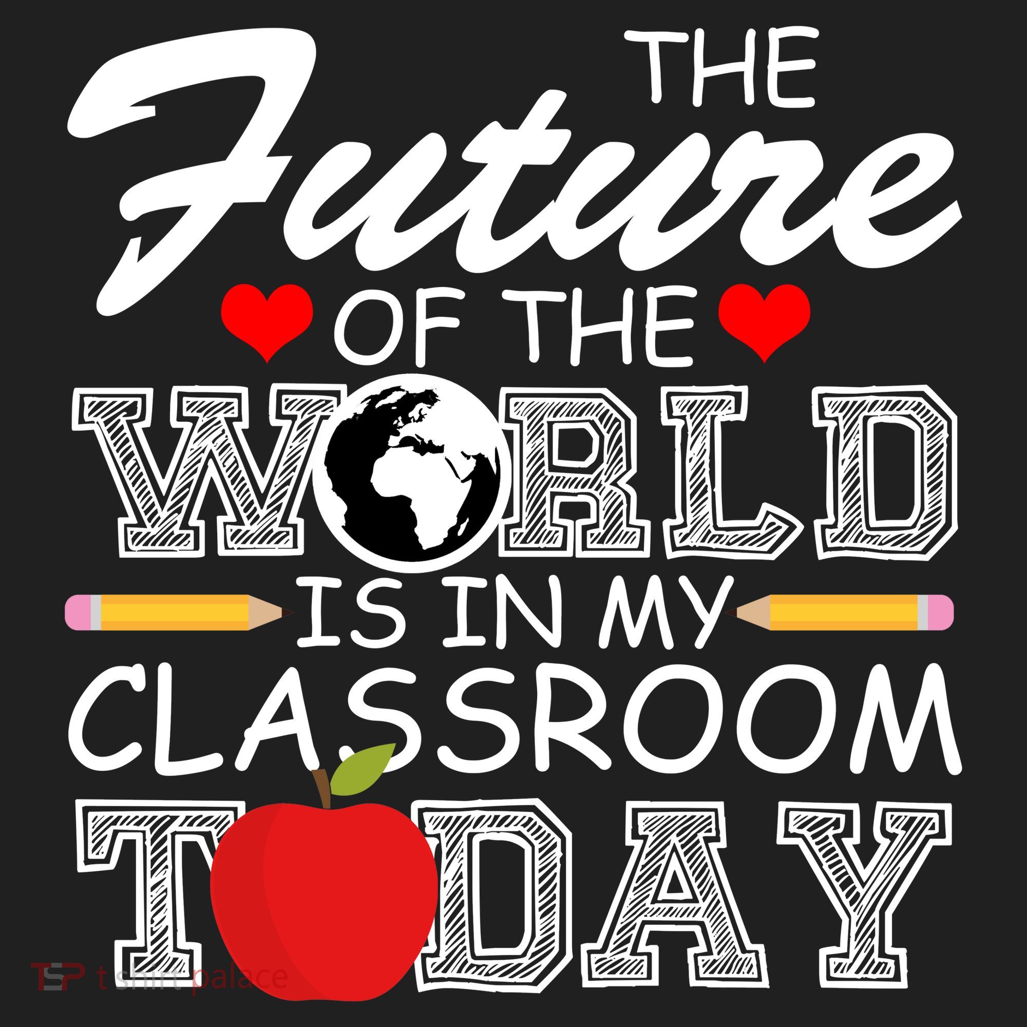 Future Of The World Is In My Classroom Golf Towel