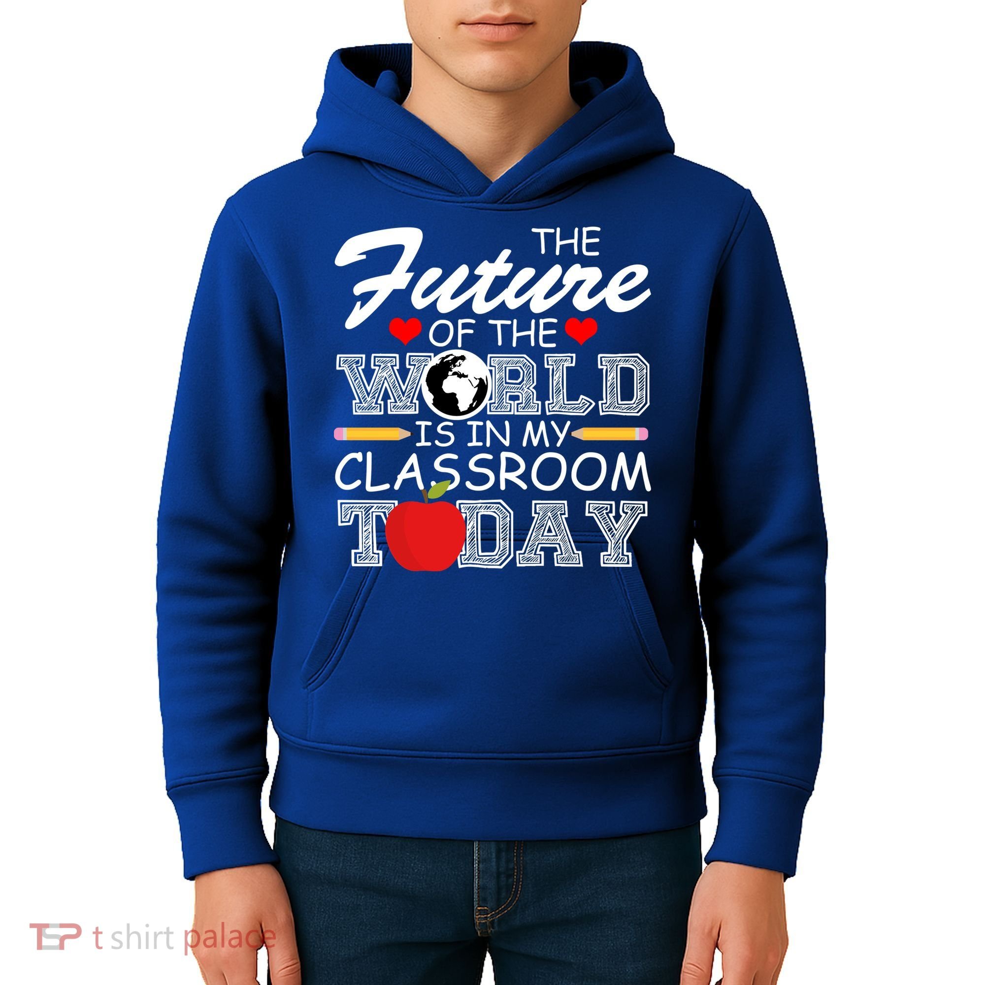 Future Of The World Is In My Classroom Kids Hoodie