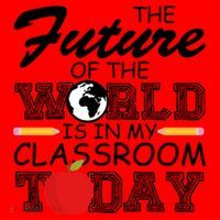 Future Of The World Is In My Classroom Santa Hat thumb 1