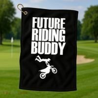 Future Riding Buddy - Motocross Golf Towel thumb 1