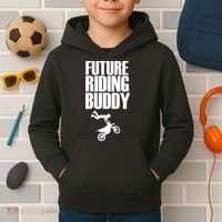 Future Riding Buddy - Motocross Kids Hoodie thumb 2