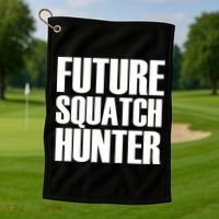 Future Squatch Hunter Golf Towel thumb 1