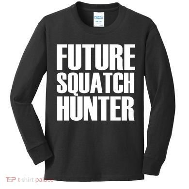 Future Squatch Hunter Kids Long Sleeve Shirt