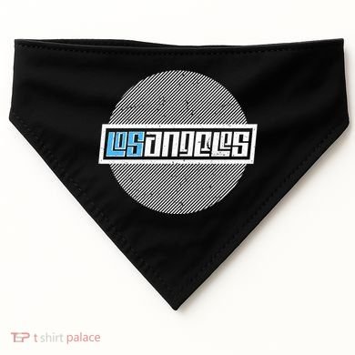 Futuristic Los Angeles Logo USA-Made Doggie Bandana