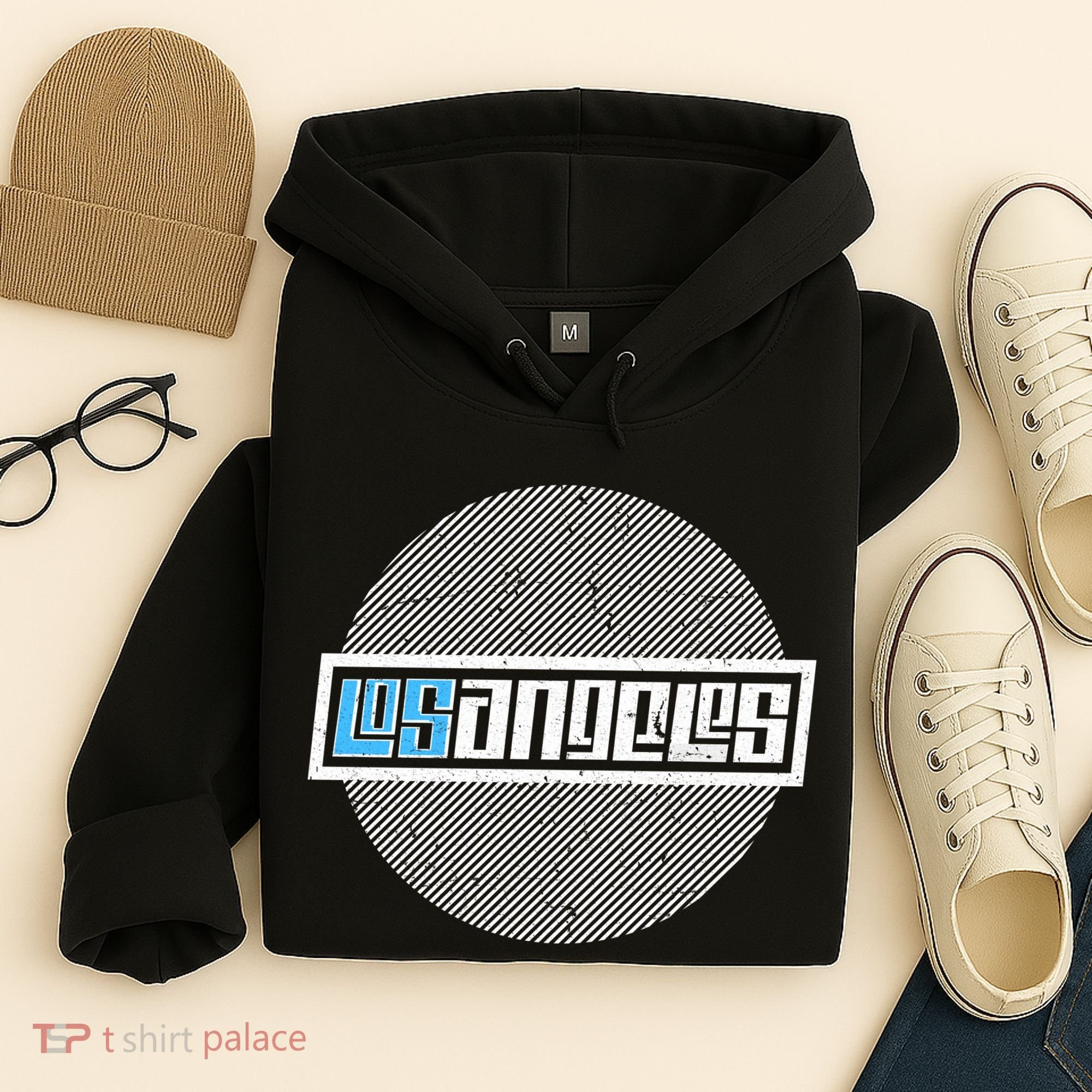 Futuristic Los Angeles Logo Hoodie