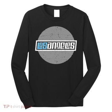 Futuristic Los Angeles Logo Long Sleeve Shirt