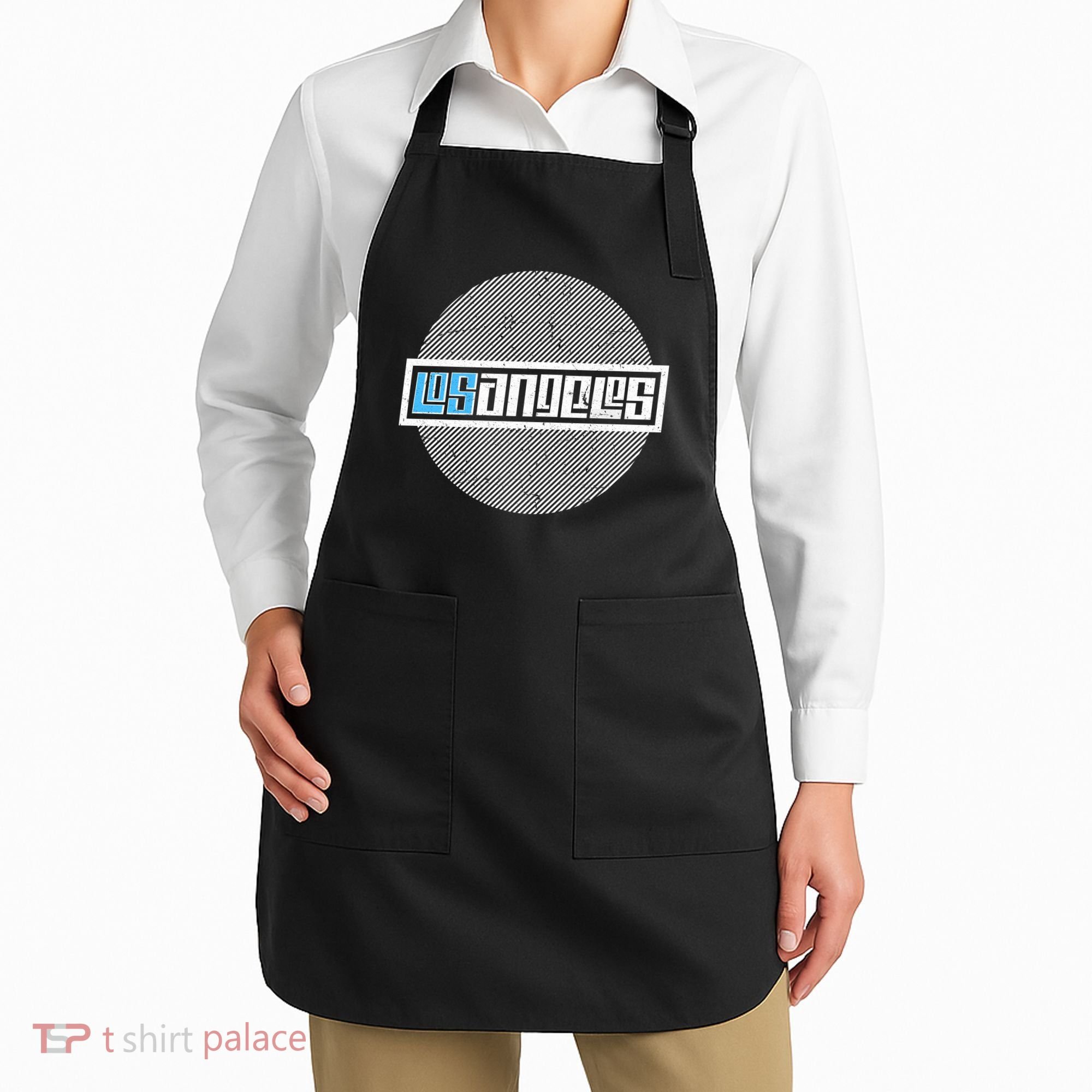 Futuristic Los Angeles Logo Apron