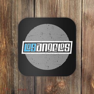 Futuristic Los Angeles Logo Coaster
