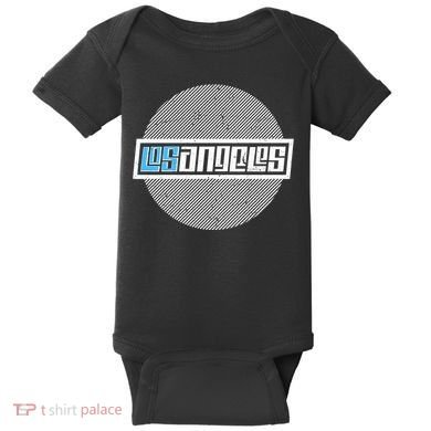 Futuristic Los Angeles Logo Baby Bodysuit