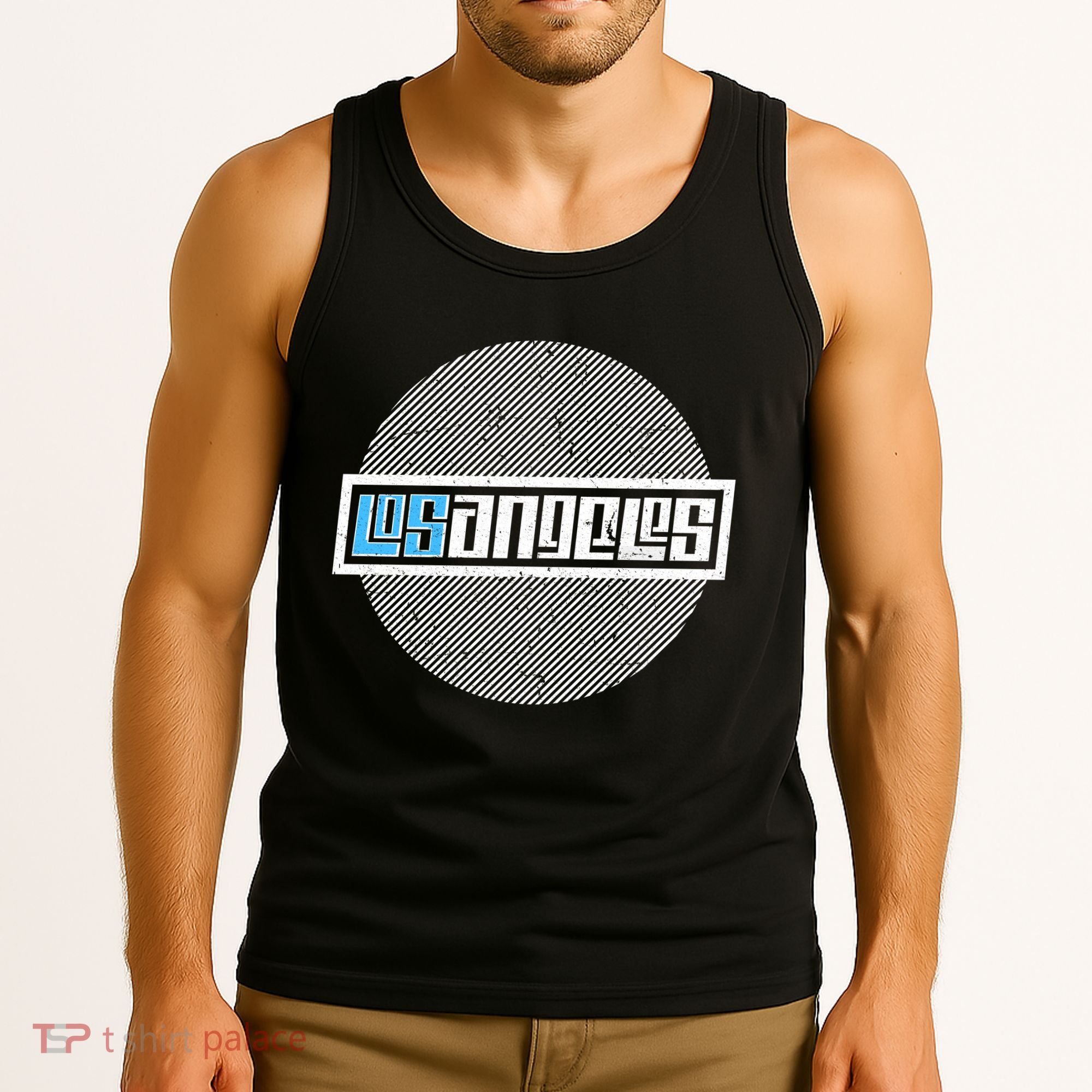 Futuristic Los Angeles Logo Tank Top