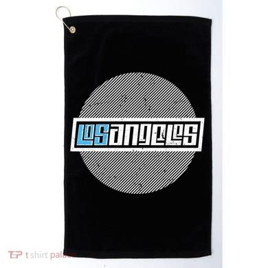 Futuristic Los Angeles Logo Golf Towel
